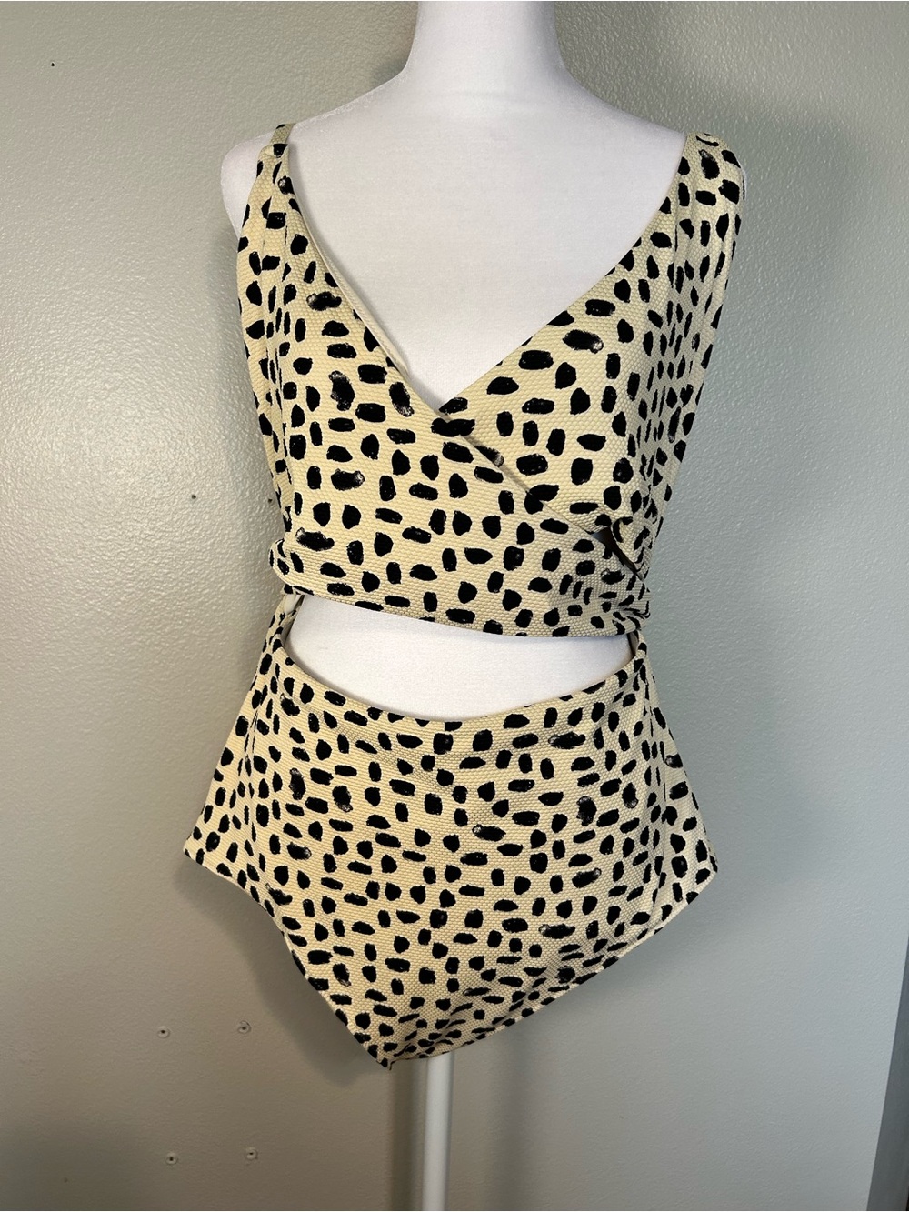 Aerie Pique Wrap One Piece Swimsuit Beach Size XXL Tall
